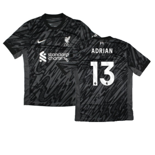 2024-2025 Liverpool Home Goalkeeper Shirt (Black) (Adrian 13)