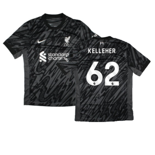 2024-2025 Liverpool Home Goalkeeper Shirt (Black) (Kelleher 62)