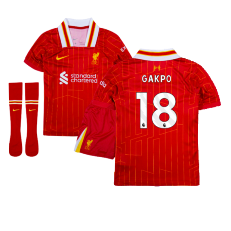 2024-2025 Liverpool Home Mini Kit (Gakpo 18)