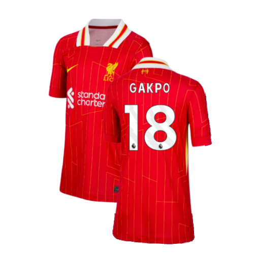 2024-2025 Liverpool Home Shirt (Kids) (Gakpo 18)