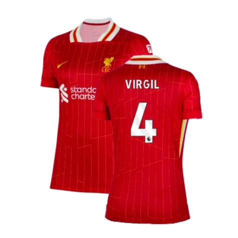 2024-2025 Liverpool Home Shirt (Womens) (Virgil 4)