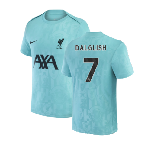 2024-2025 Liverpool Pre-Match Away Shirt (Teal) (Dalglish 7)