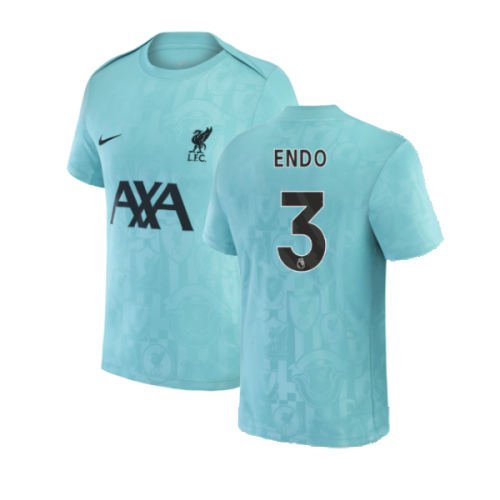 2024-2025 Liverpool Pre-Match Away Shirt (Teal) (Endo 3)