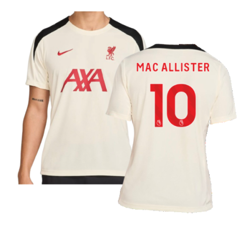 2024-2025 Liverpool Strike SE Training Shirt (Coconut Milk) (Mac Allister 10)