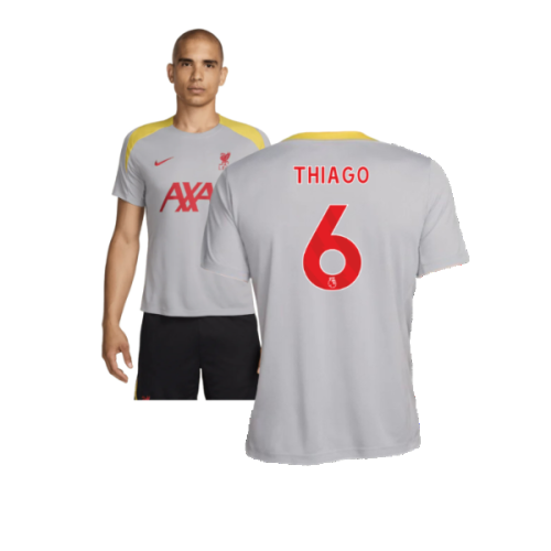 2024-2025 Liverpool Strike Third Shirt (Grey) (Thiago 6)