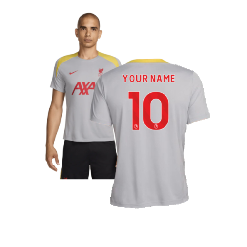 2024-2025 Liverpool Strike Third Shirt (Grey) (Your Name)