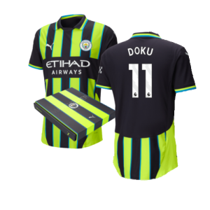 2024-2025 Man City Away Authentic Shirt w/packaging (Doku 11)