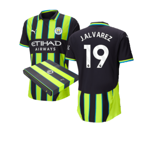 2024-2025 Man City Away Authentic Shirt w/packaging (J.Alvarez 19)