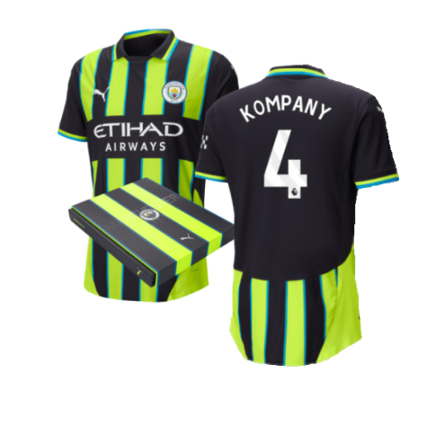 2024-2025 Man City Away Authentic Shirt w/packaging (Kompany 4)