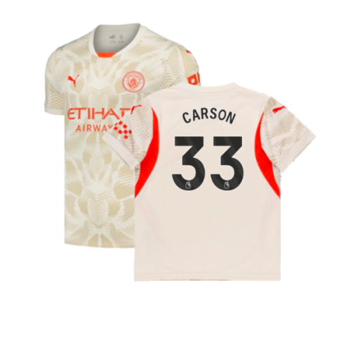 2024-2025 Man City Away Goalkeeper Shirt (Alpine Snow) (Carson 33)