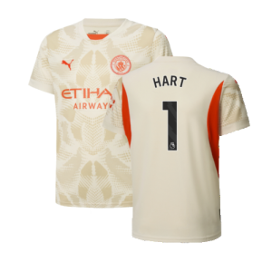 2024-2025 Man City Away Goalkeeper Shirt (Alpine Snow) - Kids (Hart 1)