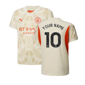 2024-2025 Man City Away Goalkeeper Shirt (Alpine Snow) - Kids (Your Name)