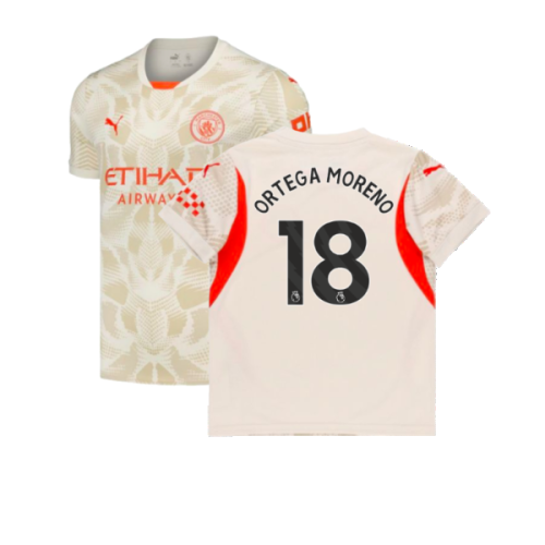 2024-2025 Man City Away Goalkeeper Shirt (Alpine Snow) (Ortega Moreno 18)