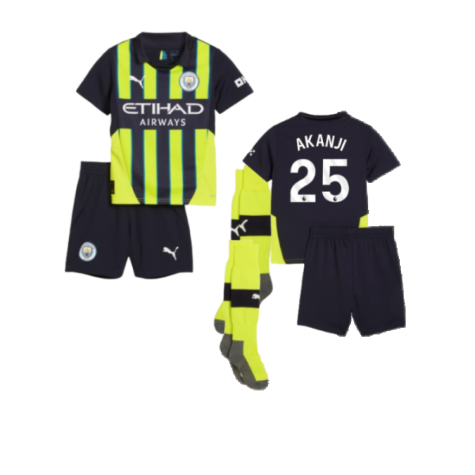 2024-2025 Man City Away Mini Kit (Akanji 25)