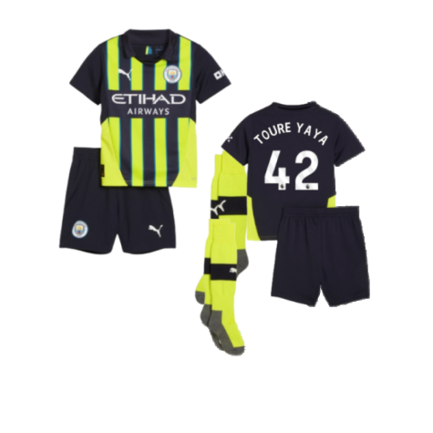 2024-2025 Man City Away Mini Kit (Toure Yaya 42)