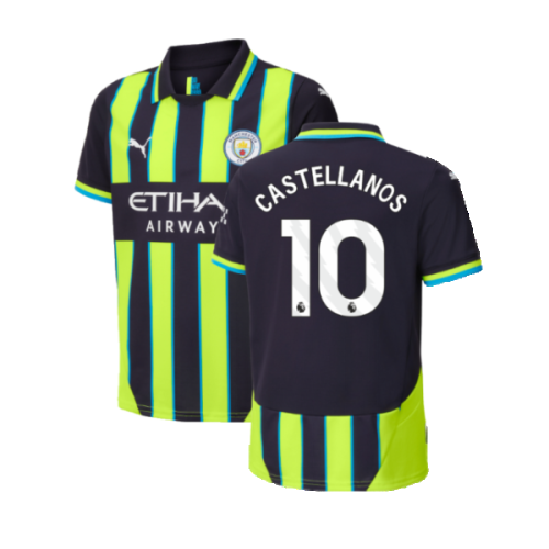 2024-2025 Man City Away Shirt (Kids) (Castellanos 10)