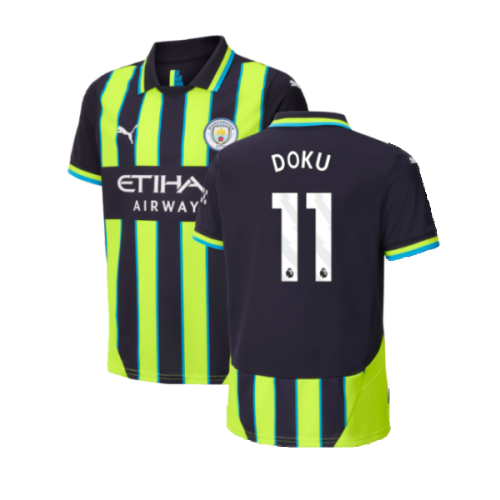 2024-2025 Man City Away Shirt (Kids) (Doku 11)