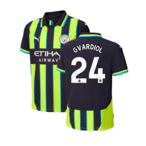 2024-2025 Man City Away Shirt (Kids) (Gvardiol 24)