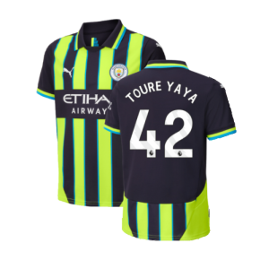 2024-2025 Man City Away Shirt (Kids) (Toure Yaya 42)