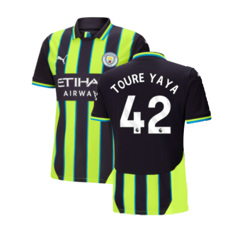 2024-2025 Man City Away Shirt (Toure Yaya 42)