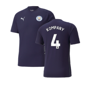 2024-2025 Man City Casuals Tee (Navy) (Kompany 4)