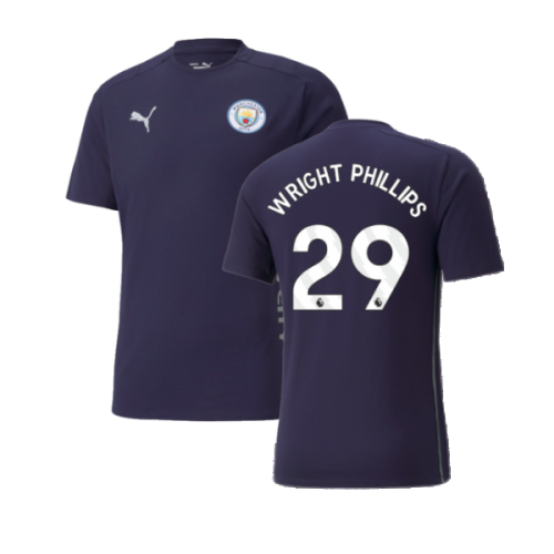 2024-2025 Man City Casuals Tee (Navy) (Wright Phillips 29)