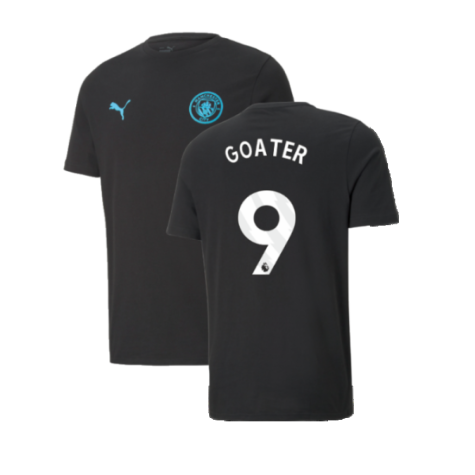 2024-2025 Man City ESS Tee (Black) (Goater 9)