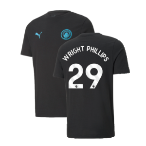 2024-2025 Man City ESS Tee (Black) - Kids (Wright Phillips 29)