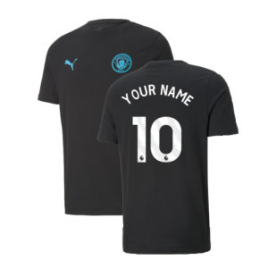 2024-2025 Man City ESS Tee (Black) - Kids