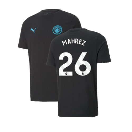 2024-2025 Man City ESS Tee (Black) (Mahrez 26)