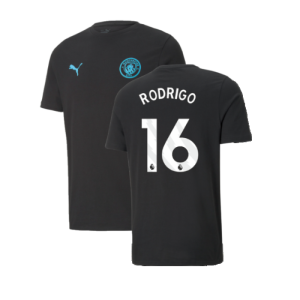 2024-2025 Man City ESS Tee (Black) (Rodrigo 16)