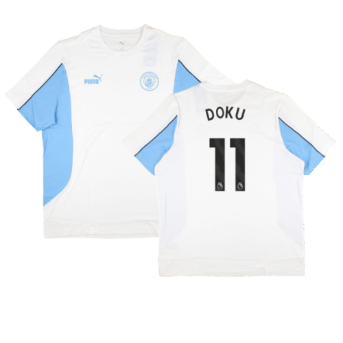 2024-2025 Man City ftblARCHIVE Tee (White) (Doku 11)