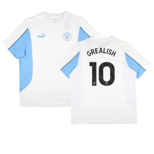 2024-2025 Man City ftblARCHIVE Tee (White) (Grealish 10)