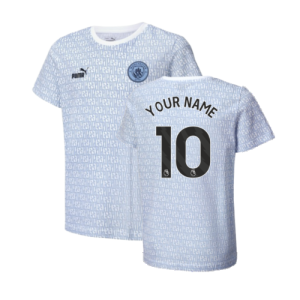 2024-2025 Man City ftblCulture Tee AOP (Light Blue) - Kids