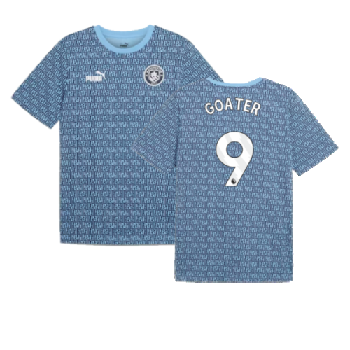 2024-2025 Man City ftblCulture Tee AOP (Navy) (Goater 9)