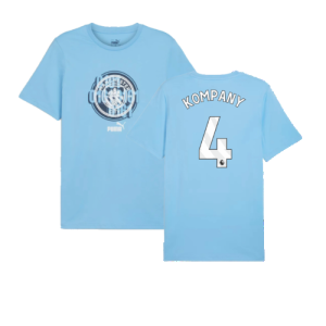 2024-2025 Man City ftblCulture Tee (Light Blue) (Kompany 4)