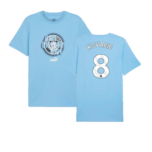 2024-2025 Man City ftblCulture Tee (Light Blue) (Kovacic 8)