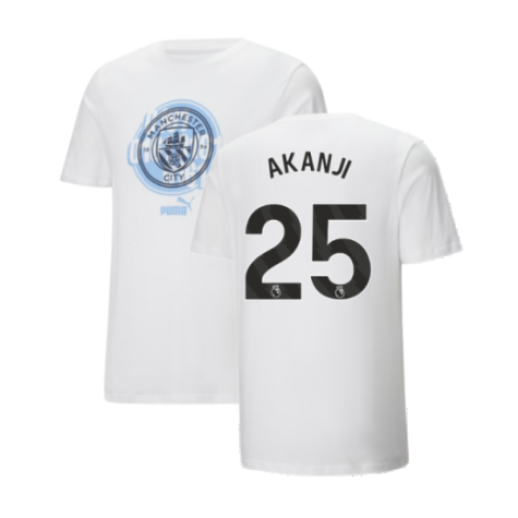 2024-2025 Man City ftblCulture Tee (White) (Akanji 25)