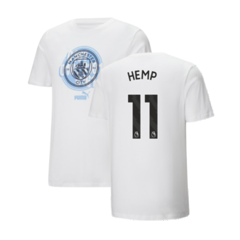 2024-2025 Man City ftblCulture Tee (White) (Hemp 11)
