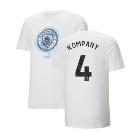 2024-2025 Man City ftblCulture Tee (White) (Kompany 4)