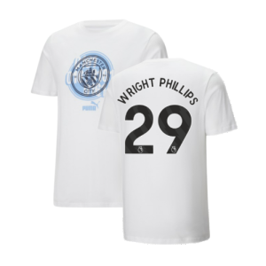 2024-2025 Man City ftblCulture Tee (White) (Wright Phillips 29)