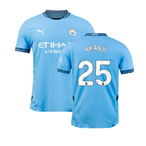 2024-2025 Man City Home Authentic Shirt (Akanji 25)