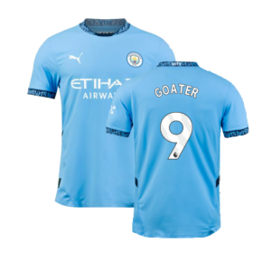 2024-2025 Man City Home Authentic Shirt (Goater 9)