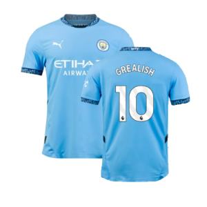 2024-2025 Man City Home Authentic Shirt (Grealish 10)