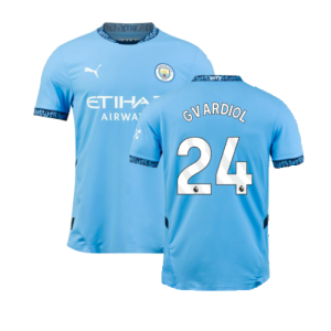 2024-2025 Man City Home Authentic Shirt (Gvardiol 24) 2024-2025 Man City Home Authentic Shirt (Gvardiol 24)