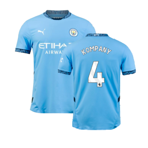 2024-2025 Man City Home Authentic Shirt (Kompany 4)