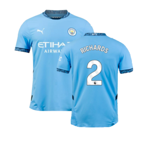 2024-2025 Man City Home Authentic Shirt (Richards 2)