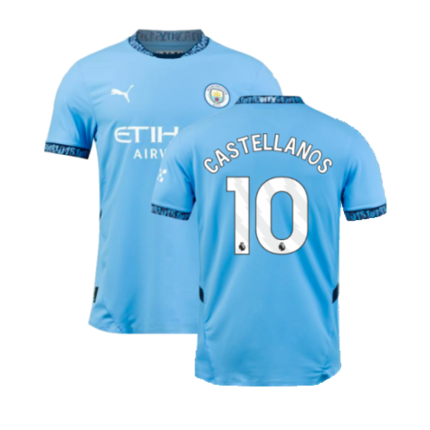 2024-2025 Man City Home Authentic Shirt with packaging (Castellanos 10)
