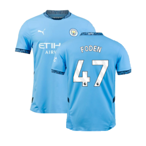 2024-2025 Man City Home Authentic Shirt with packaging (Foden 47)