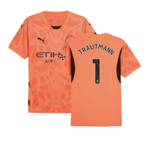 2024-2025 Man City Home Goalkeeper Shirt (Neon Sun) (Trautmann 1)